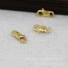 Hongxing Cobre Color Oro 24K Conserva el Color Múltiples Tamaños Broche de Langosta Borla Accesorios Pasador Adorno para el Cabello Material B999