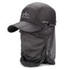 Venta Directa de Fábrica Sombrero de Sol para Exteriores Resistente al Viento Protección Solar Ultra Delgado de Secado Rápido Impermeable Transpirable de Verano Plegable para Ciclismo Anti-Mosquitos