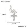Amazon Caliente Doce Constelaciones DIY Acero Inoxidable Europeo y Americano Lujo Ligero Simple Moda Micro Diamante Accesorios Al Por Mayor