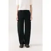 Pantalones casuales de corte 3D, color sólido, elegantes, modernos, versátiles, personalidad, sentido del diseño en color sólido, modernos, simples, ligeramente curvos