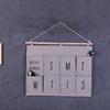 Bolsa colgante Boya estilo simple de 8 bolsillos para semana/12 bolsillos para mes estilo coreano grande simple de almacenamiento colgante detrás de la puerta