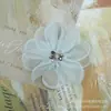 Versión Coreana Flores de Organza Flores de Cristal Tridimensionales Bordes de Cristal Accesorios Hechos a Mano para DIY Bolsa de Zapatos Decoración de Vestido Flores Materiales