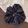 Goma para el pelo de satén de seda estilo coreano para mujer, liga elástica de lunares de alta gama, accesorio para el pelo de tamaño grande