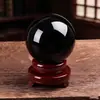 Bola de Cristal de Obsidiana Cristal Negro Bola de Piedra Negra Entrada Estudio Oficina Sala de Estar Cristal Regalo Adorno de Regalo