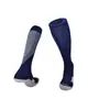 Meias de Futebol com Base de Toalha Espessa, Longas Respiráveis, Absorventes de Umidade, Antiderrapantes Esportivas, Meias de Futebol Infantil Listradas Acima do Joelho