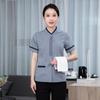 Ropa de trabajo de limpieza femenina habitación de hotel ropa de camarero de hotel verano limpieza de propiedades ropa de limpieza PA manga corta