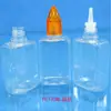 Botella Plástica Spot PET de 30ML Botella Plana Tapa de Cristal Set de Tres Piezas Botella con Gotero Botella de Empaque para Colorante Alimentario