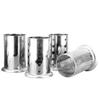 Porta Palillos de Acero Inoxidable Agujeros de Manzana Cuchillo y Tenedor Caja de Almacenamiento de Pajitas Cubo para Palillos Caja de Almacenamiento para Escurrir Cocina de Acero Inoxidable