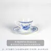Juego de Taza y Platillo de Cerámica para Café Taza y Platillo para el Té de la Tarde Taza y Platillo Retro Europeo Taza de Cerámica Platillo para Postre de Cafetería