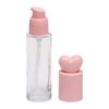 Frasco de 30ml de Base Líquida com Tampa de Pressão Frasco de Loção Essência de Vidro Frasco Dispensador de Cosméticos Atacado Frasco Dispensador de Vidro