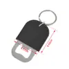 Abrebotellas Llavero de Acero Inoxidable y Cuero Popular Transfronterizo Llavero con Texto y Logo DIY Colgante de Regalo