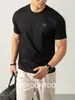 Camiseta Refrescante Antibacteriana de Fibra de Bambu 5A Manga Curta Masculina Verão 2026 Estampa 3D de Alta Qualidade Leve Respirável