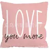 Funda de Almohada con Forma de Corazón y Letra para San Valentín, Funda de Almohada Decorativa para Sofá del Hogar, Venta Directa de Fábrica Funda de Almohada de Felpa Corta