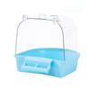 Bañera Grande Transparente para Cacatúas, Agapornis, Periquitos y Loros; Caja para Baño de Aves
