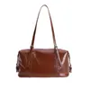 2025 Nueva Bolsa de Hombro Retro para Viajes Diarios para Mujer La Más Fácil de Combinar Gran Capacidad Bolso de Axila de PU Bolso Cruzado Portátil de Moda