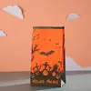 Sacos para Embalagem de Presente com Tema de Halloween, Sacos Planos, Sacos Dobráveis, Sacos de Papel Kraft, Sacos para Doces, Sacos para Alimentos, Abóbora Fantasma
