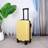 Estuche con Ruedas Nuevo Color Sólido Alto Valor Estilo Simple 20 pulgadas Gran Capacidad Candado de Combinación Maleta Maleta de Viaje Multifuncional