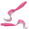 Gusano Blando de Hilo de Dos Colores PVC Señuelo Biónico Cebo Blando Equipo de Pesca Transfronterizo Cebo para Peces