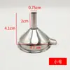 Mini Funil Pequeno Essencial Óleo Enchimento Diâmetro Pequeno 5,7cm Doméstico Vazamento de Óleo Cônico Metal 201 Mangueira Dispensadora Vazamento