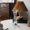 Estilo Nórdico Transparente Retro Cristal Cintura Pequeña Portavelas de Vidrio Adornos Decoración Mesa de Comedor Modelo Soportes para Velas Props