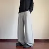 Pantalones anchos de pliegues estilo americano, nueva colección de otoño para hombre, corte holgado, talla grande, efecto adelgazante, pantalones largos casuales para adolescentes