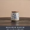Latas de Té Cerámicas Azules y Blancas de Horno Ru, Té Verde de Alta Gama, Té Blanco, Latas a Prueba de Humedad para Té Pu'Er, Latas Selladas de Estilo Chino