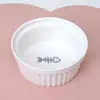 Tigela Dupla Cerâmica para Gatos, Tigela de Água com Proteção de Pescoço, Boca Inclinada Elevada, Tigela de Comida para Gatos, Tigela de Água, Tigela para Pets, Acessórios para Pets