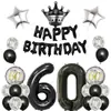 Venta Caliente Transfronteriza Set de Globos para Cumpleaños 18/21/30/40/50/60 años Globo de Película de Aluminio de 40 pulgadas Decoración para Fiesta de Cumpleaños