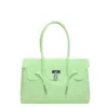 Bolso Jelly con Hebilla de Cierre de Nicho Coreano para Mujer, Bolso Tote de Verano para el Uso Diario, Bolso de Hombro de Gran Capacidad a la Moda para Mujer