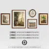 Pintura combinada de pared de fondo para sala de estar estilo medieval, recibidor de alta gama estilo francés, pintura decorativa de mueble bajo para comedor, mural de cabecera