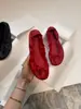 Zapatos Mary Jane planos de suela blanda, estilo ballet con lazo, para mujer
