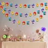 Decoración de Arte Latte con Champiñones Decoración Colgante de Mesa de Papel para Fiesta de Champiñones Arreglo Temático para Cumpleaños Infantil Fiesta de Bodas