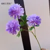 Flores de Boda de Fragancia Oscura Simuladas de 3 Cabezas Decoración de Techo para Banquetes Flores de Seda Decoración Floral Suave para Interiores del Hogar Flores Falsas Transfronterizas