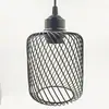 Carcasa de lámpara de viento industrial con patrón de espiral de alambre de hierro, iluminación esférica, ovalada, cilíndrica, con botón simple, fabricada directamente de fábrica