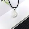 Pingente Lua Pequena Transfronteiriço 13*18mm Material Jade Pingente de Vidro Formato Crescente Colar DIY Acessórios de Joias Venda por Atacado