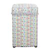 Cubierta superior abierta con pulsador directo de fábrica para lavadora automática, cubierta impermeable, protector solar y antipolvo, tela gruesa recubierta de plata
