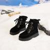 Nuevos Zapatos de Invierno Cálidos para Mujer con Forro de Terciopelo 2025, Impermeables y Antideslizantes, Botas de Nieve del Noreste, Zapatos de Algodón con Suela Gruesa