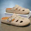 Zapato Retro de Nicho Hueco con Espalda y Punta Abiertos para Hombre, Calzado Exterior Primavera/Verano, Slip-on, Suela Gruesa, Zapatos Casuales Ugly Cute Estilo Birkenstock