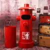 Bote de Basura de Hidrante de Incendio Creativo Retro Estilo Industrial Pie Grande Operado con Pedal Restaurante Arte de Hierro Contenedor Exterior Adornos Americanos Decorativos