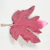 Folha de bordo de peça única folha de árvore falsa cor de outono amarelo vermelho galho de árvore falsa folha de árvore falsa cerimônia de casamento cobertura de piso de casamento folhas mortas folhas caídas