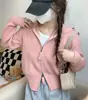 Cárdigan de Punto con Cremallera y Capucha Color Gris Estilo Puro Deseo para Mujer, Nuevo Top de Otoño, Chaqueta Suéter de Nicho para Mujer