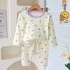 Conjunto de Pijama Infantil Primavera De Veludo Roupa Íntima de Bebê Roupas de Casa para Meninos Roupas de Outono para Meninas Calças de Outono Roupa Infantil Venda por Atacado