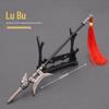Three Kingdoms Game Around Edição de Um Mês Lv Bu Fangtian Pintado 22cm Modelo de Arma Todo em Metal