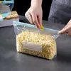 Saco Selado Saco Conservador de Alimentos de Qualidade Alimentar Saco Ziplock Saco Plástico Selador Espessado Especial para Freezer Doméstico Saco de Armazenamento Multifuncional para Geladeira
