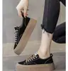 Zapatos de Lona con Plataforma de Suela Gruesa para Aumentar la Altura para Mujer, Temporada Primavera/Otoño 2026, Diseño de Nicho, Versátiles para Estudiantes, Zapatillas Deportivas Estilo Hong Kong