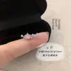 Pendientes de Zirconia Rosa de Moda y Alta Gama, Versátiles, con Forma de Estrella Geométrica y Lazo, con Diseño de Espiral Retorcida para Mujer