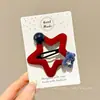 Presilha de Cabelo Urso de Veludo Estilo Coreano para Crianças 2026 Novo Modelo Franja e Grampo BB Clip para Meninas Grampo Lateral Acessório de Cabelo