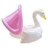 Boia Inflável com Protetor Solar, Boia de Assento de Cisne para Bebê, Boia de Assento Infantil Antiviro, Boia Flutuante Espessada com Assento entre as Pernas