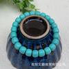 Pulsera de turquesa de imitación Pulsera de cuentas antiguas Transmisión en vivo para hombres y mujeres Puesto de bienestar Mercado nocturno Lugar escénico