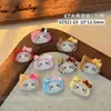 Accesorios para Uñas Kt con Sombrero Mezclados Otoño e Invierno Estampado Leopardo Maillard Lazo Adorno para la Cabeza Lindo Gato de Dibujos Animados Decoración de Uñas